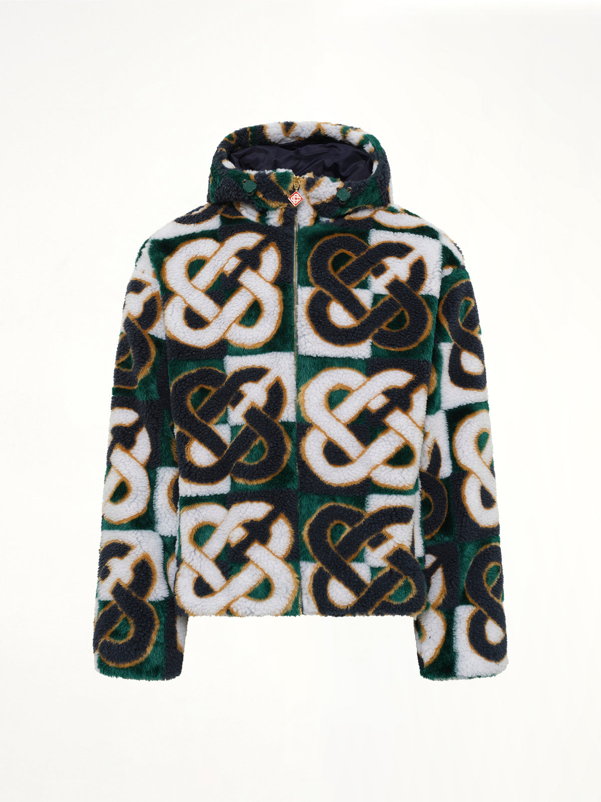 Fleece Casablanca Monogram Jacket in Green