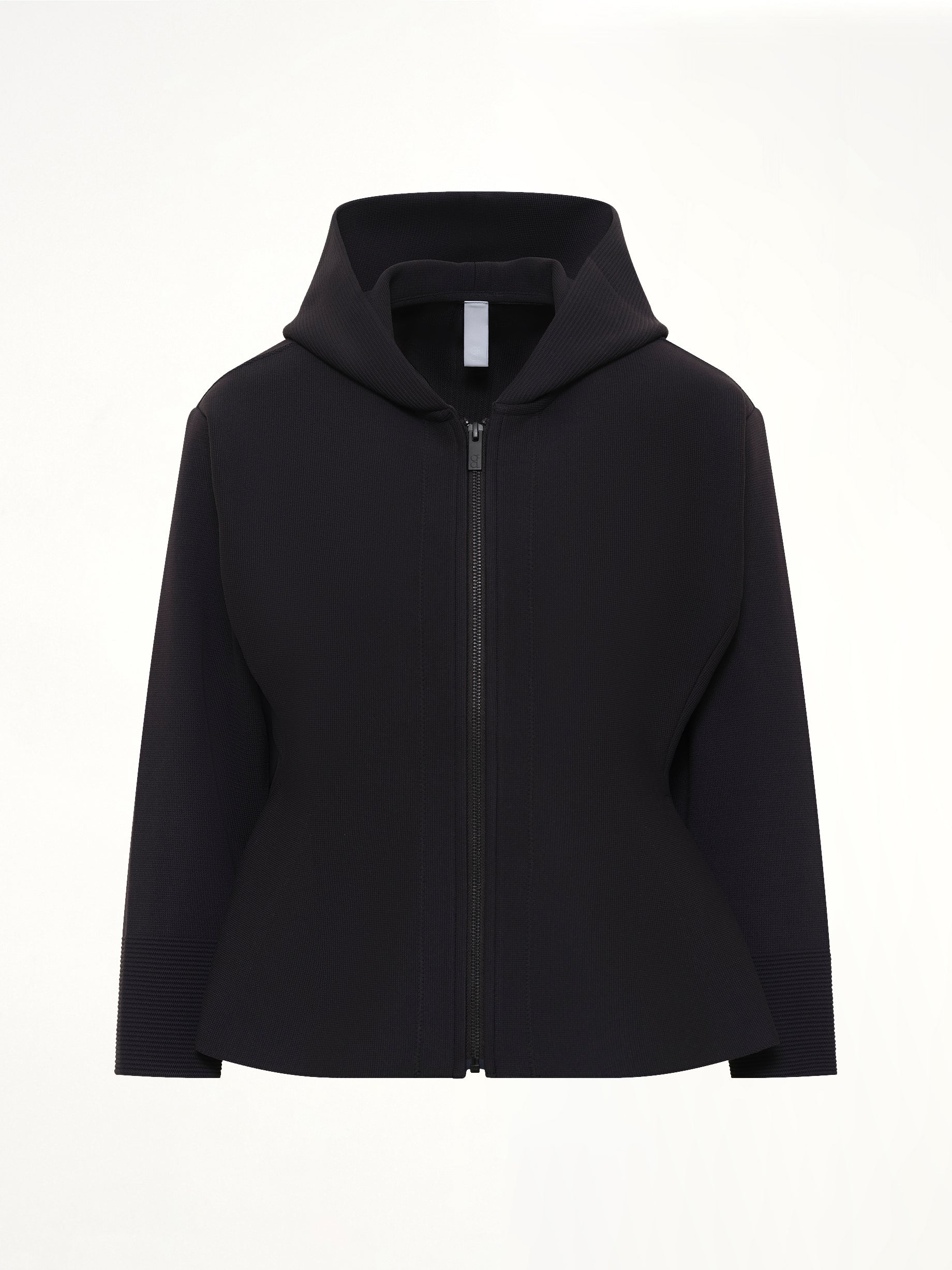 Milan Hoodie Flare Jacket in Black