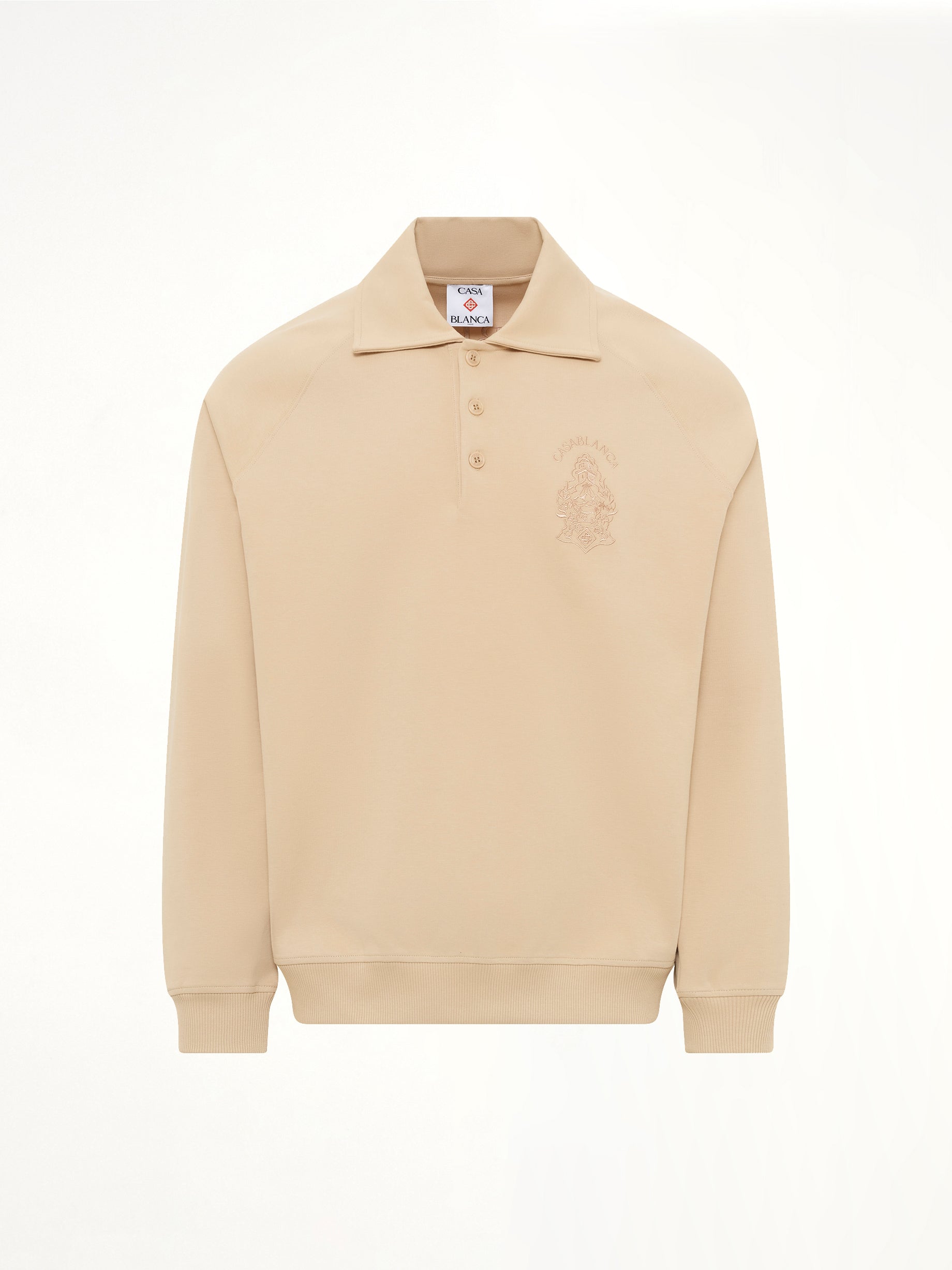 Punto Collared Sweatshirt in Beige