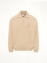Punto Collared Sweatshirt in Beige