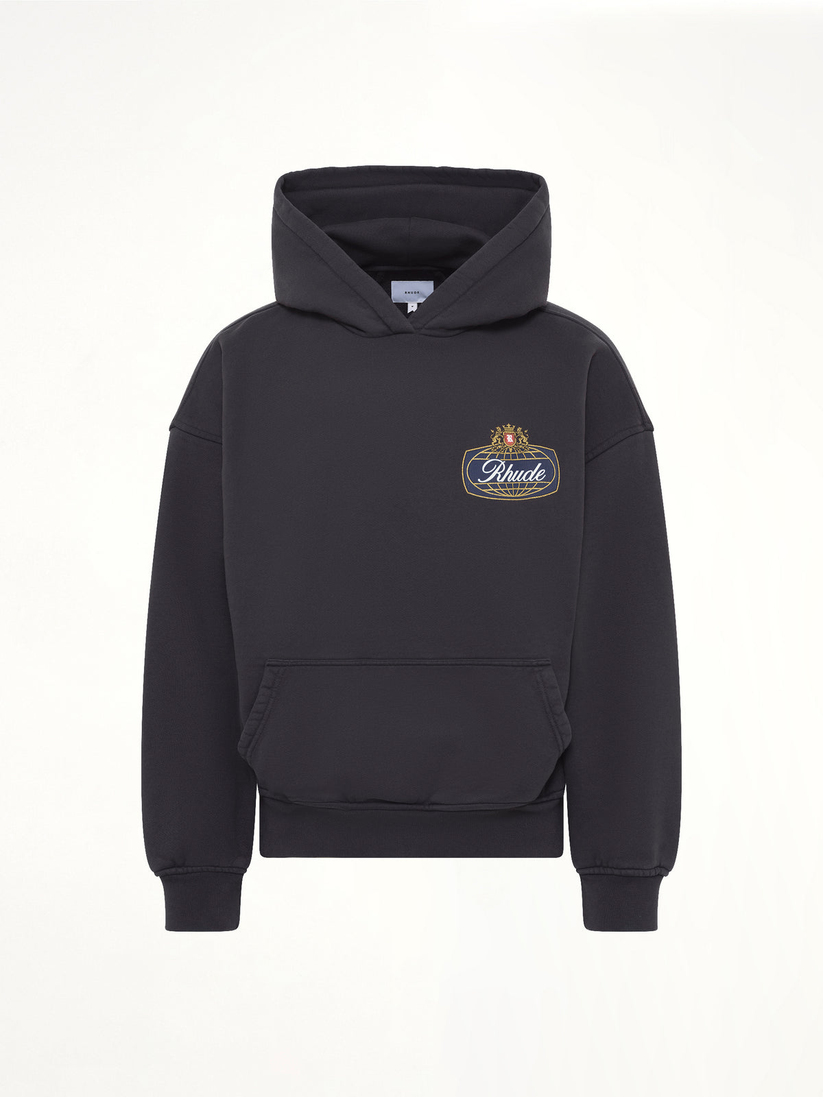 Rhude Safari Crest Hoodie in Vintage Black