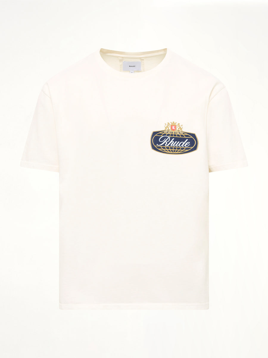 Rhude Safari Crest T-Shirt in Vintage White