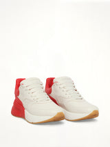 Joey HC Low Sneaker in White/Red