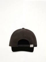 S Cap Wool Melton in Dark Khaki