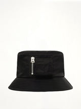 Single Brim Pocket Hat in Black