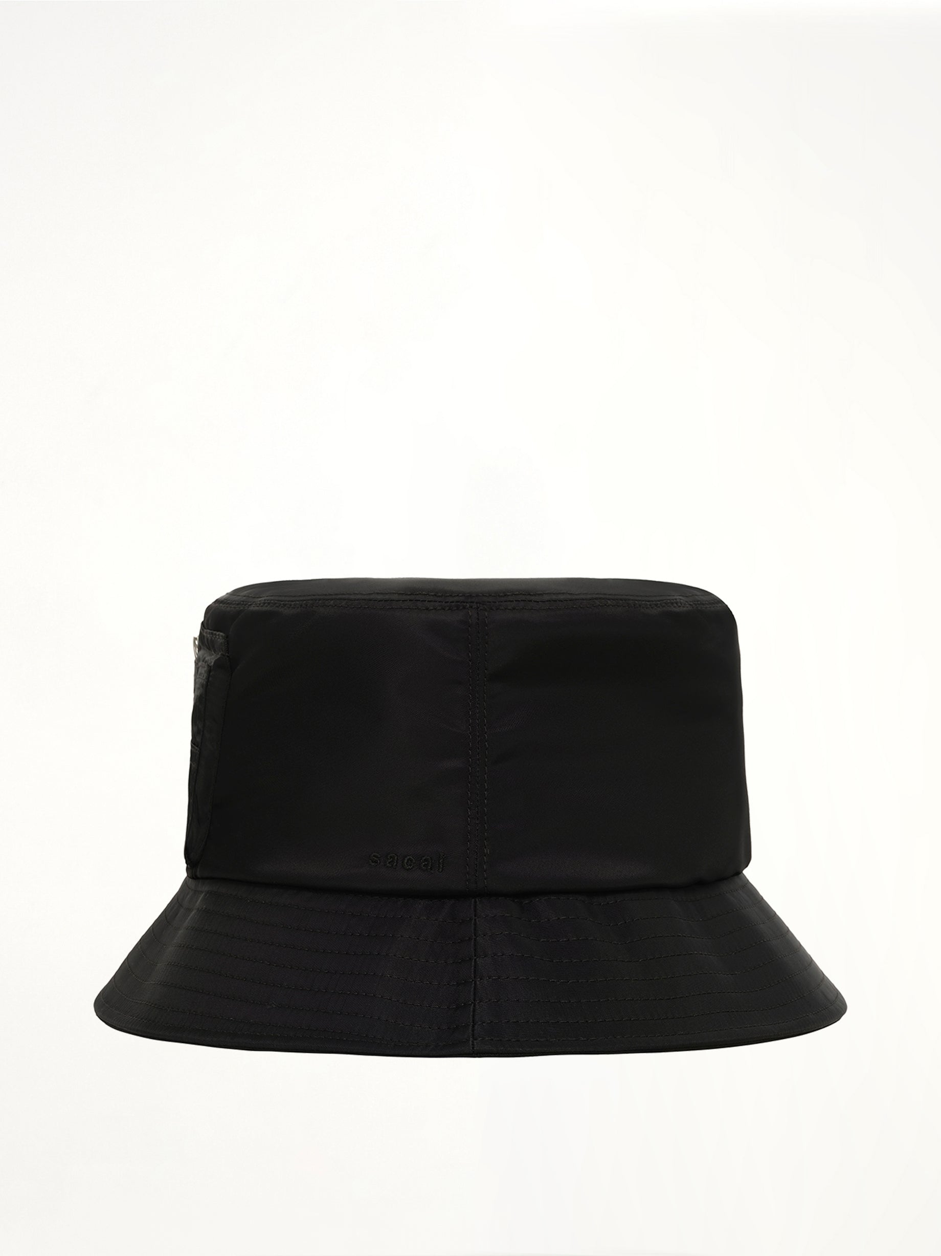 Single Brim Pocket Hat in Black