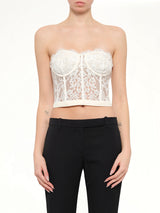 Alexander McQueen Bralette in Ivory