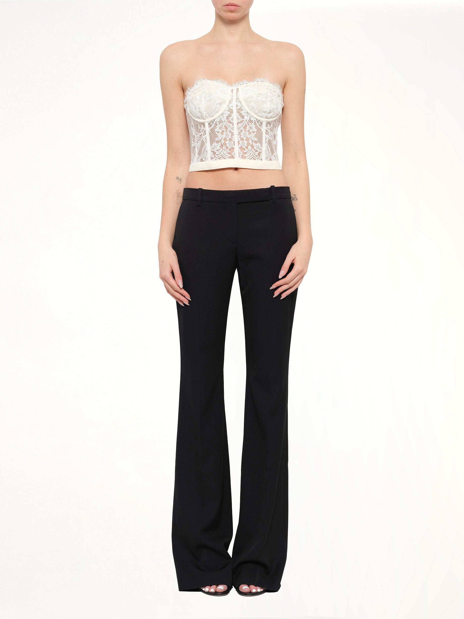 Alexander McQueen Bralette in Ivory