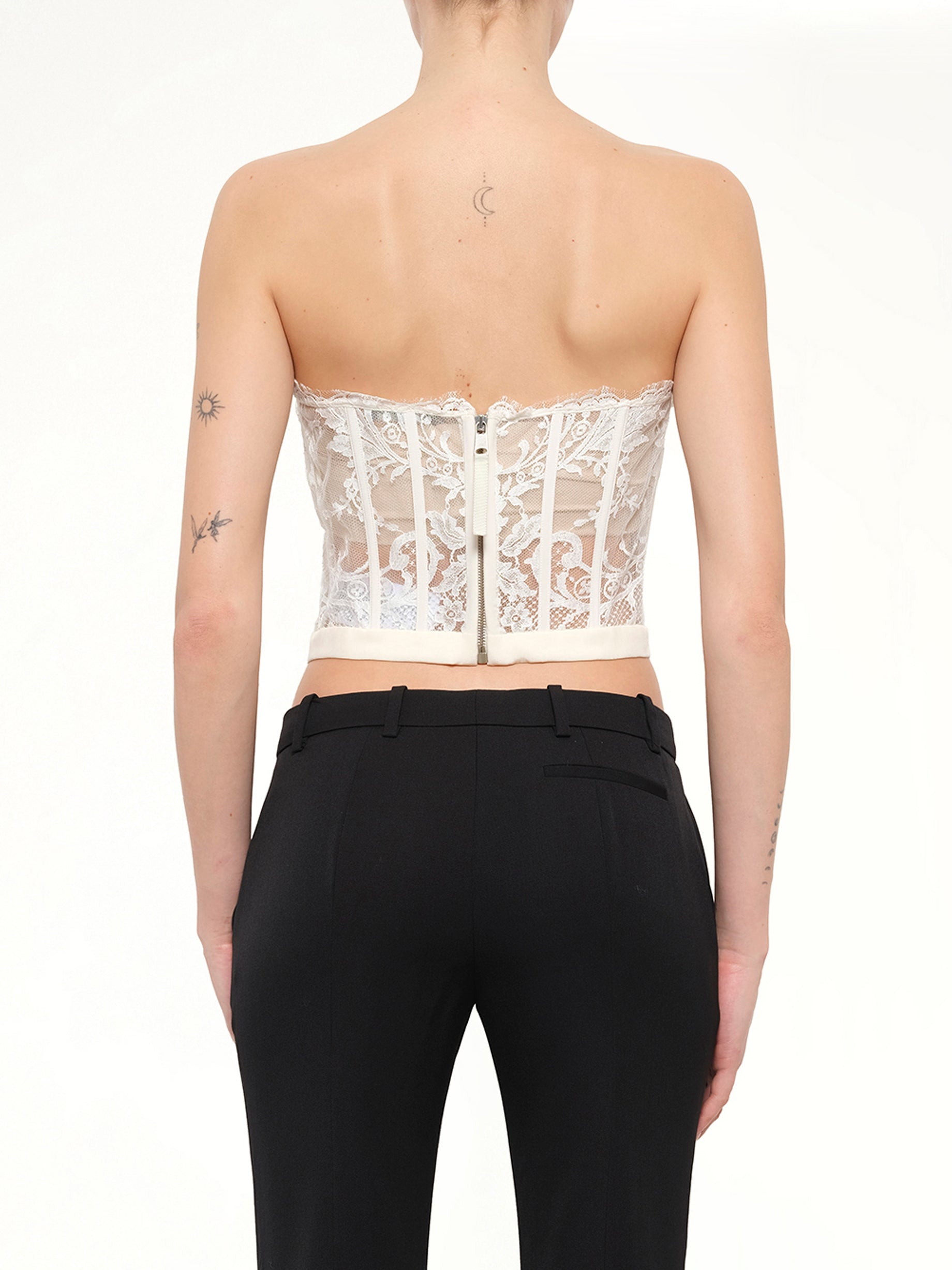 Alexander McQueen Bralette in Ivory