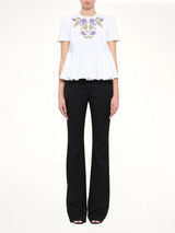 Alexander McQueen Cotton Piquet Top in White