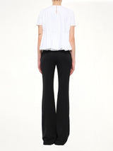 Alexander McQueen Cotton Piquet Top in White