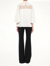 Alexander McQueen Fluid Satin Top in White