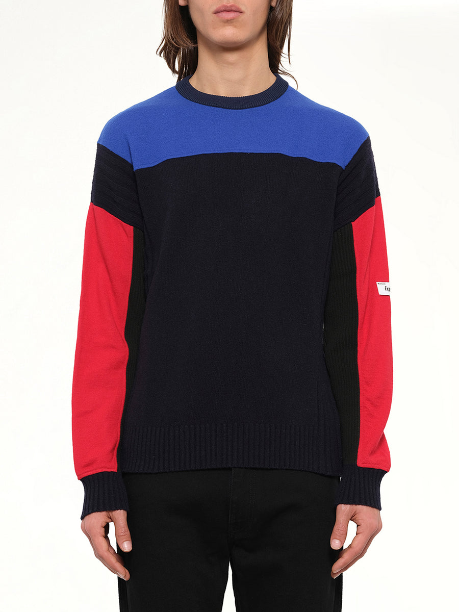 Colorblock Knit in Blue