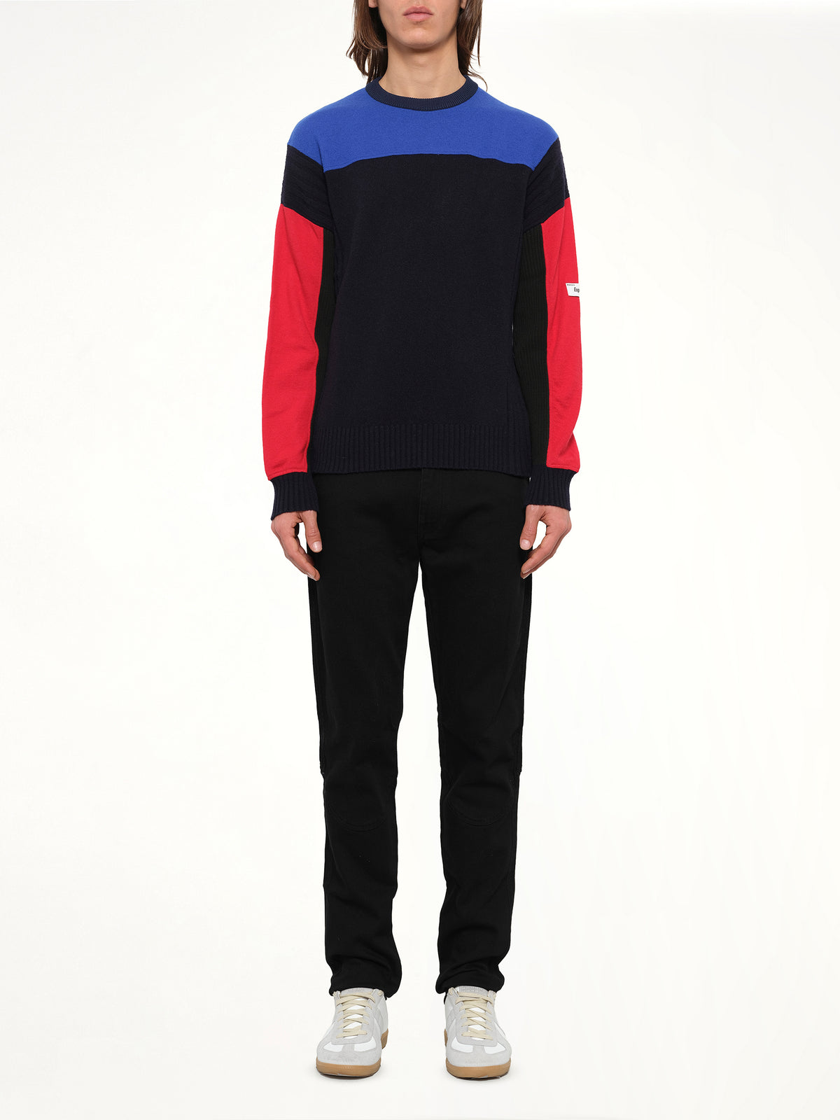Colorblock Knit in Blue
