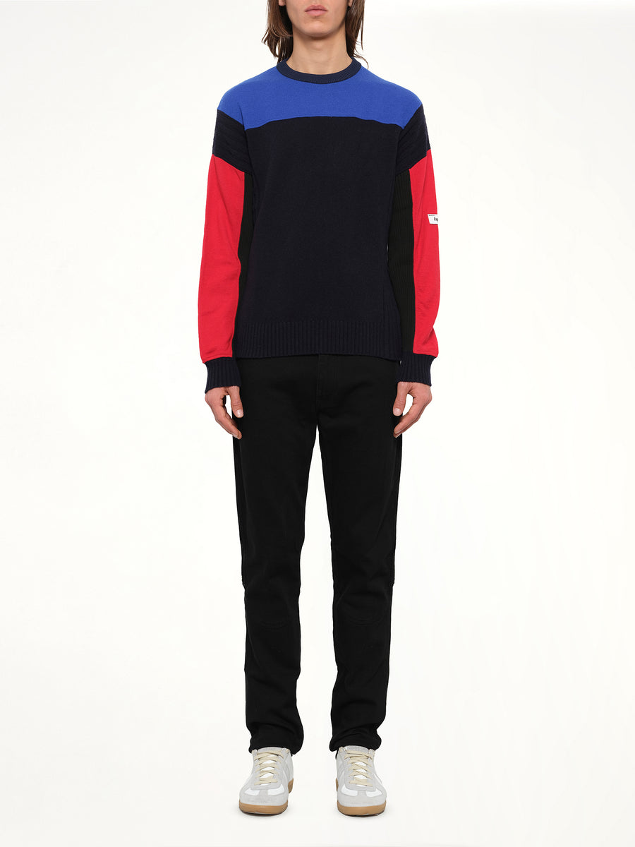 Colorblock Knit in Blue