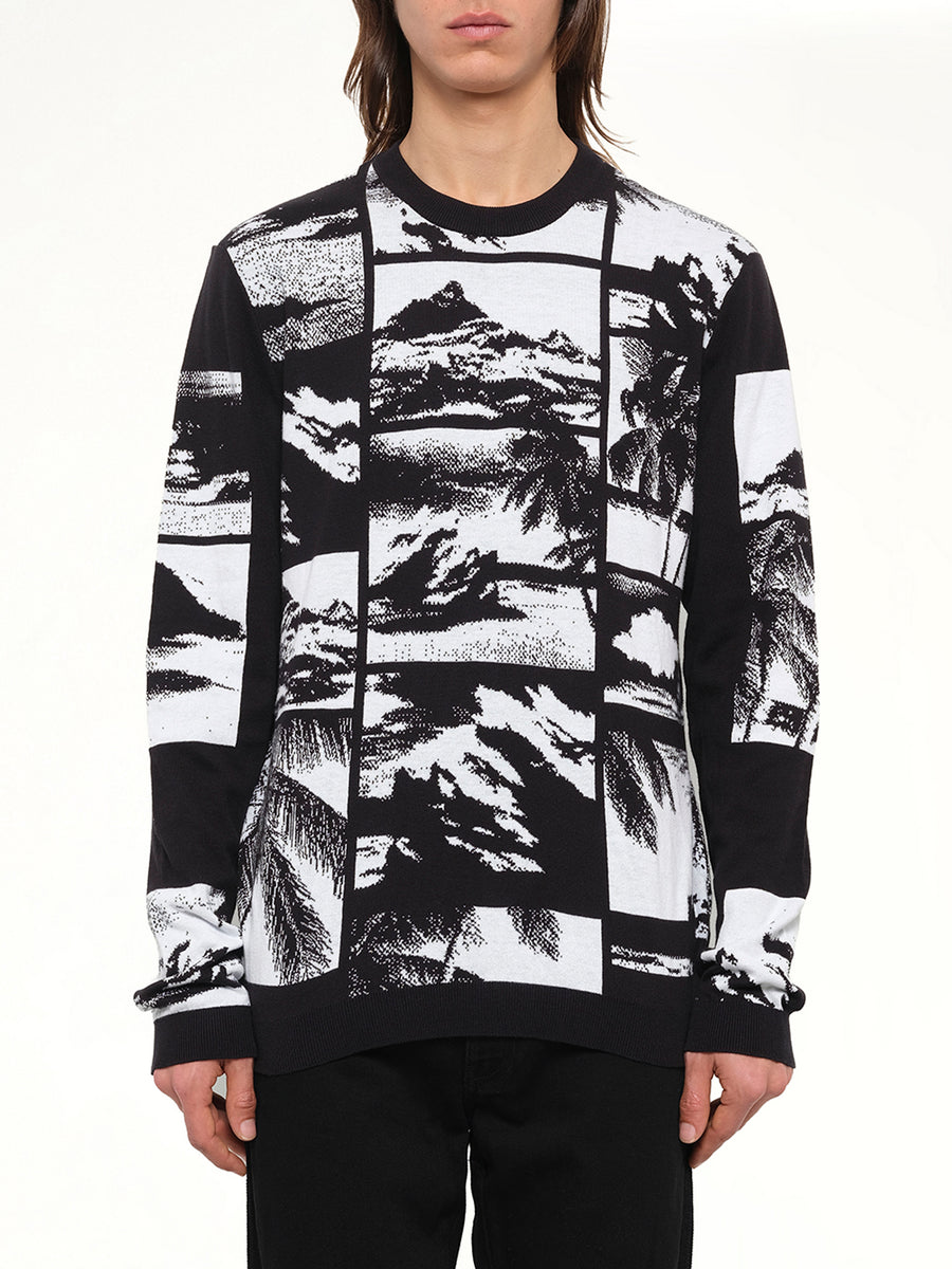 Crew Neck Knitwear in Black