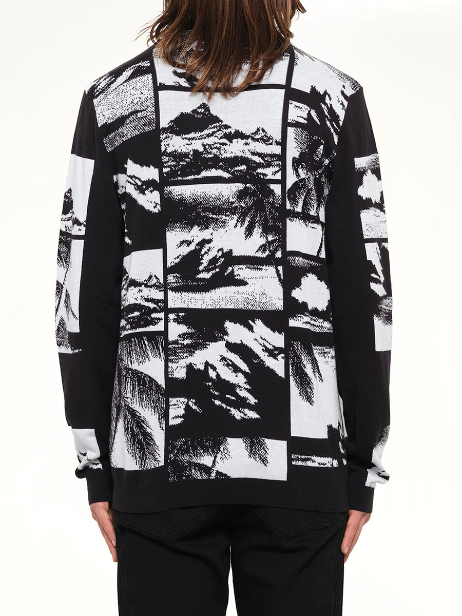 Crew Neck Knitwear in Black