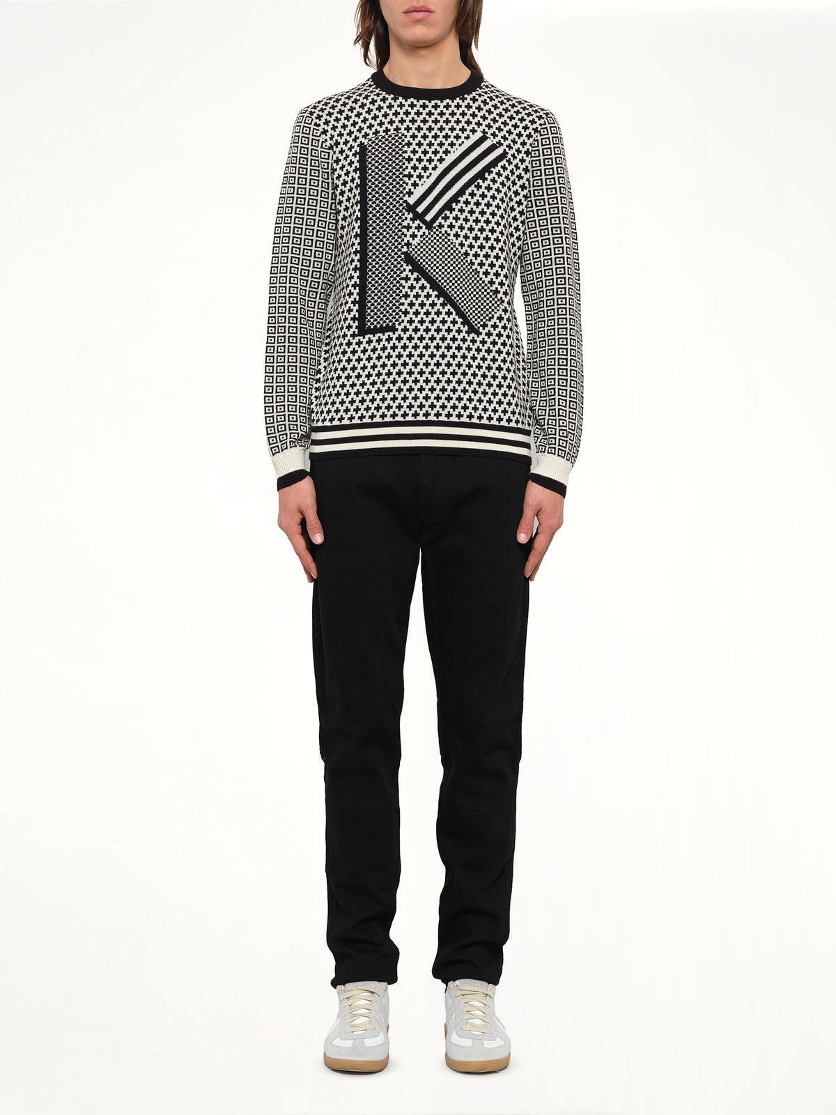 Fairisle Jumper in Black