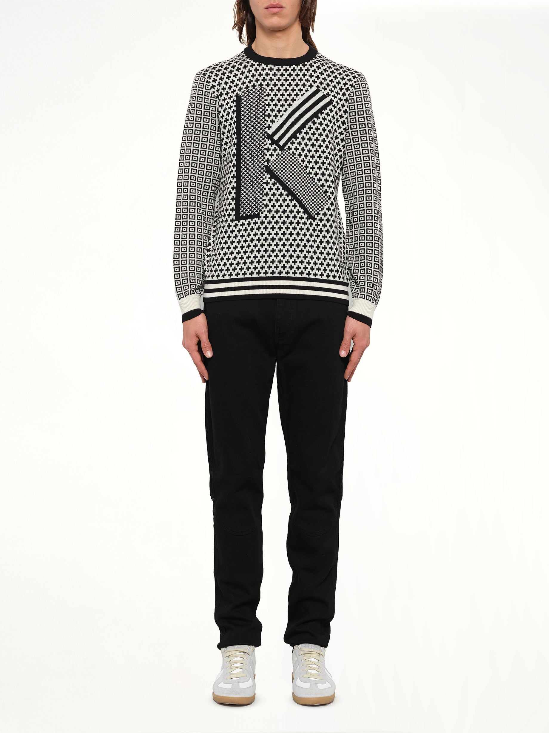Fairisle Jumper in Black