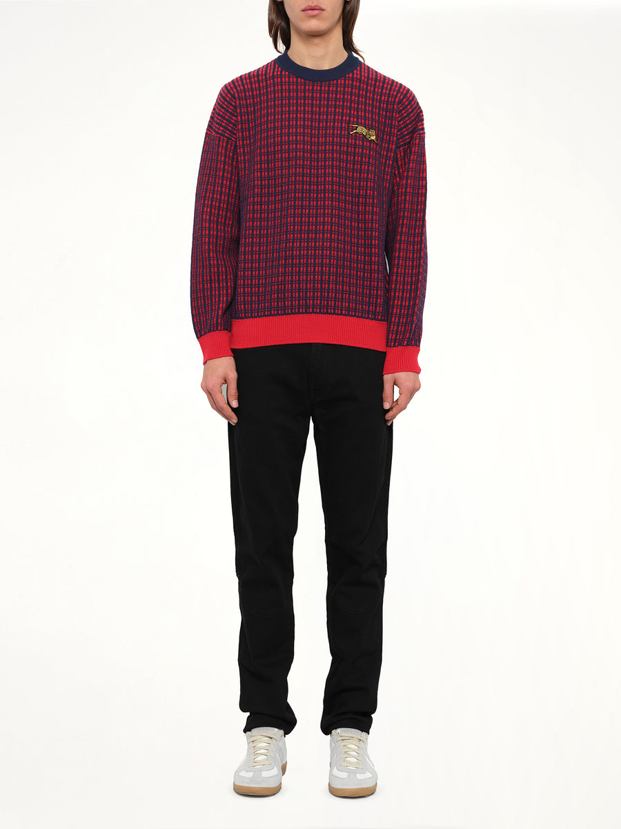 Jumping Tiger Sweatshirt in Red