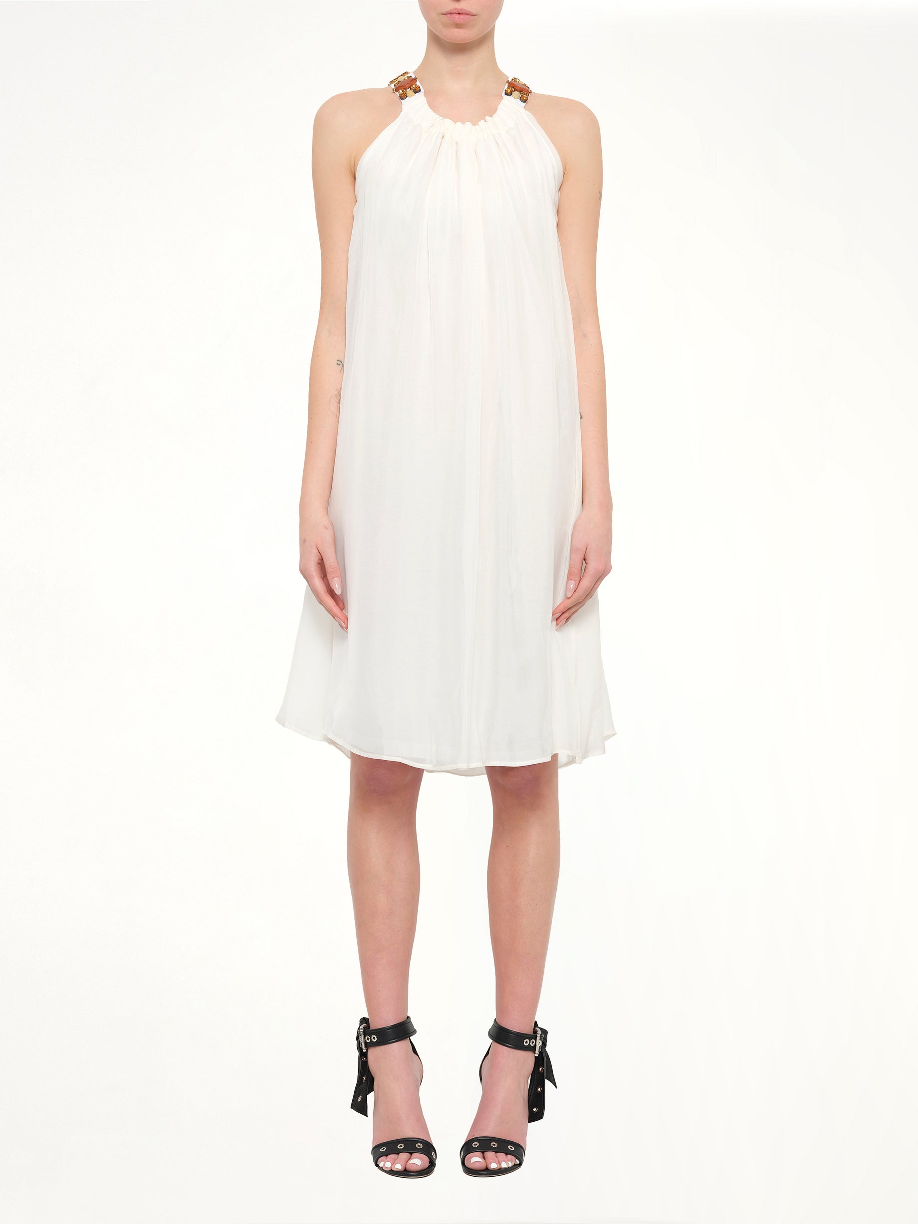 Lanvin Jersey Dress in White