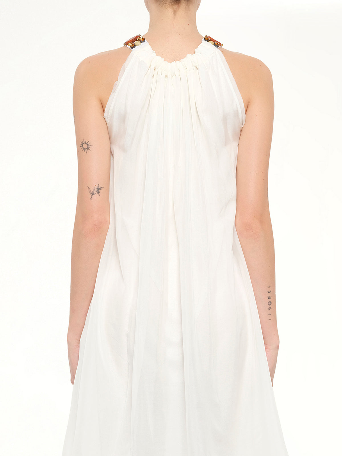 Lanvin Jersey Dress in White