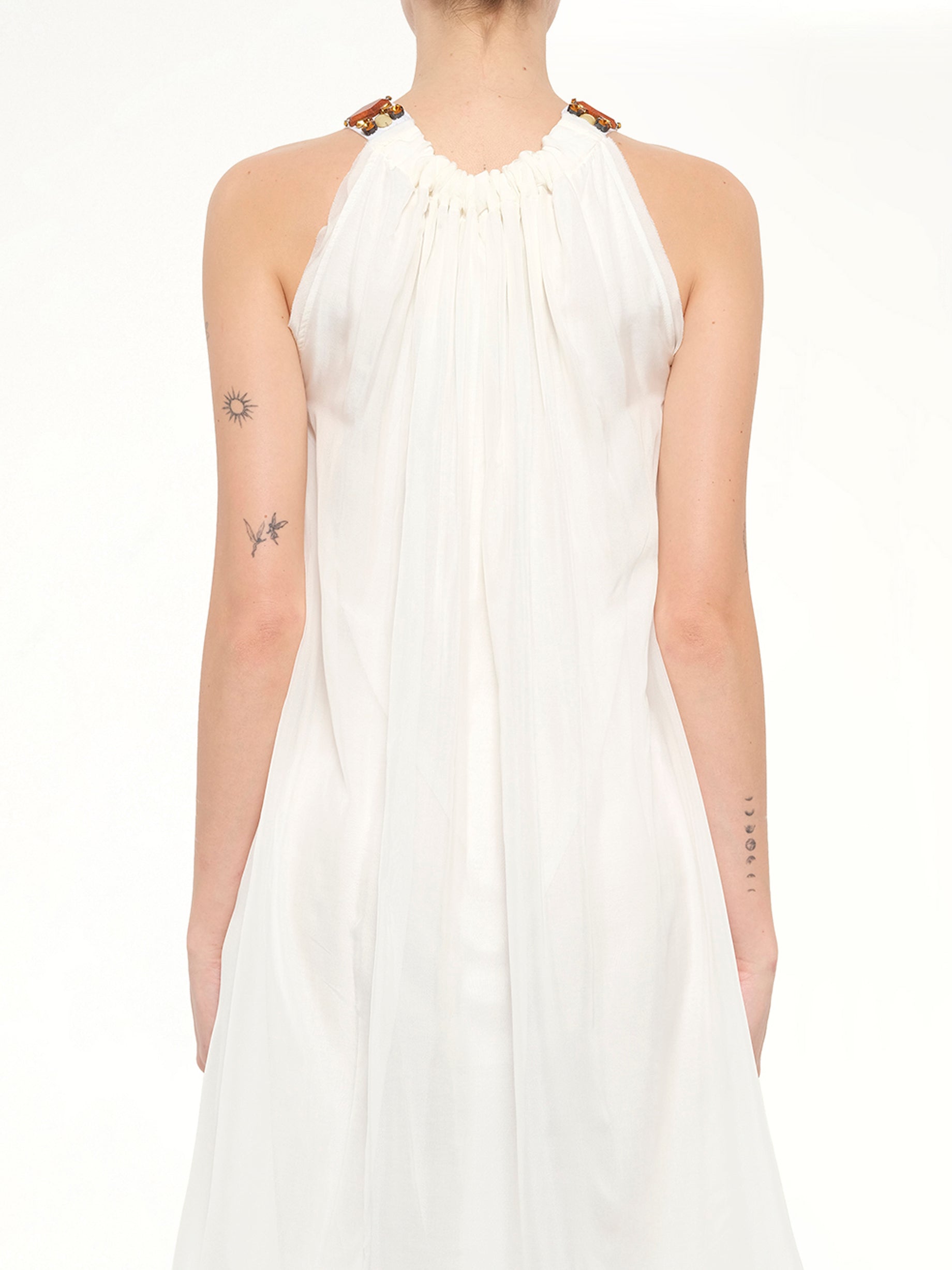 Lanvin Jersey Dress in White