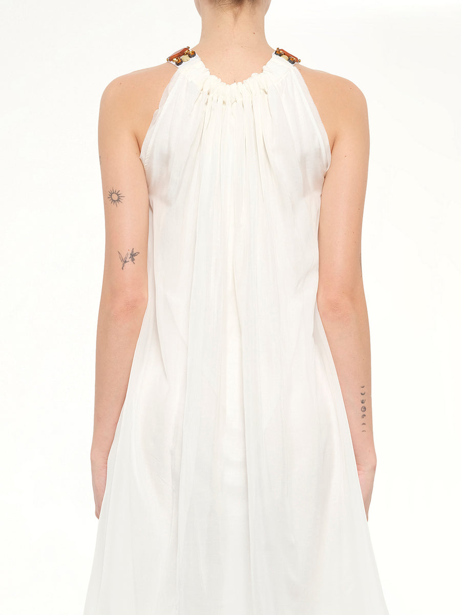 Lanvin Jersey Dress in White