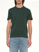 Contrasted Ami De Coeur T-Shirt in Bottle Green