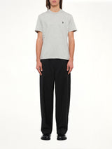 Contrasted Ami De Coeur T-Shirt in Grey