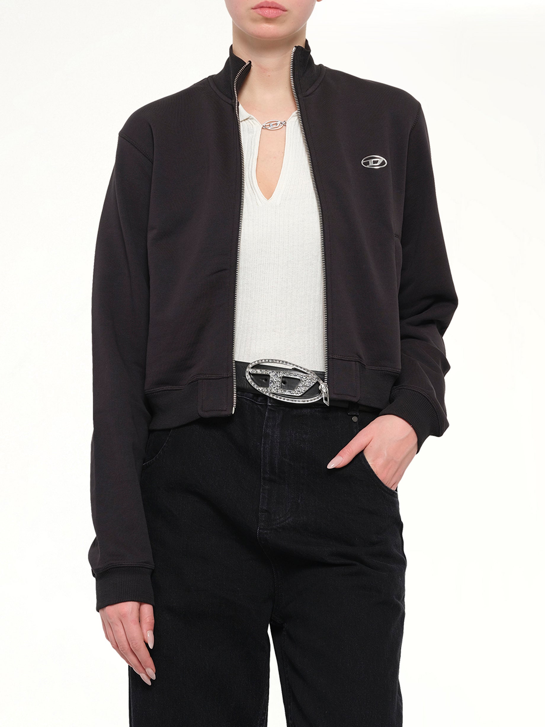 F-FLACIN-OD Track Jacket in Black