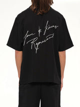 Love And Kisses Resort Shirt in Jet Black