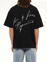 Love And Kisses T-Shirt in Jet Black