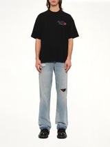 Love And Kisses T-Shirt in Jet Black