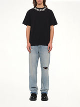 Neck Logo Regular T-Shirt in Black/Off White