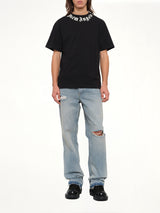 Neck Logo Regular T-Shirt in Black/Off White