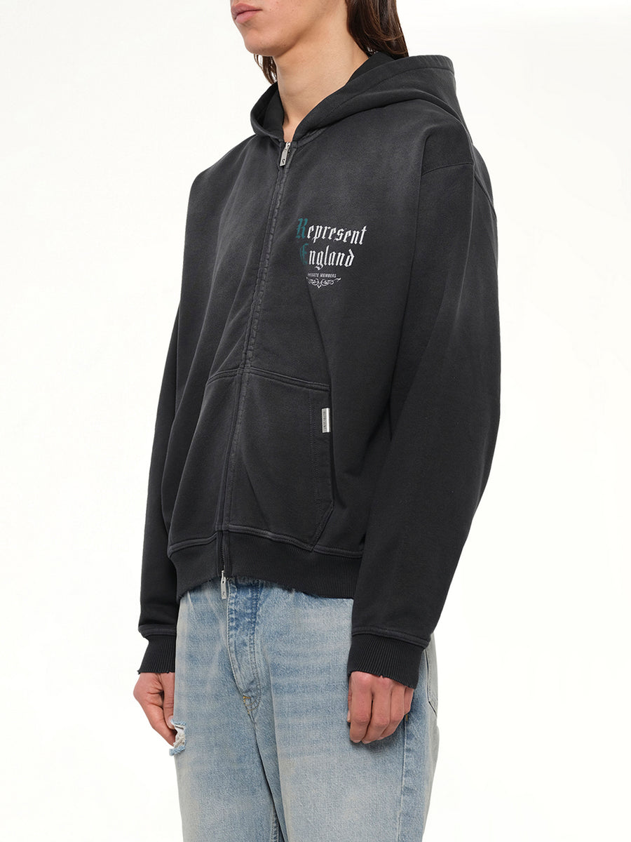 Private Members Hoodie in Stained Black