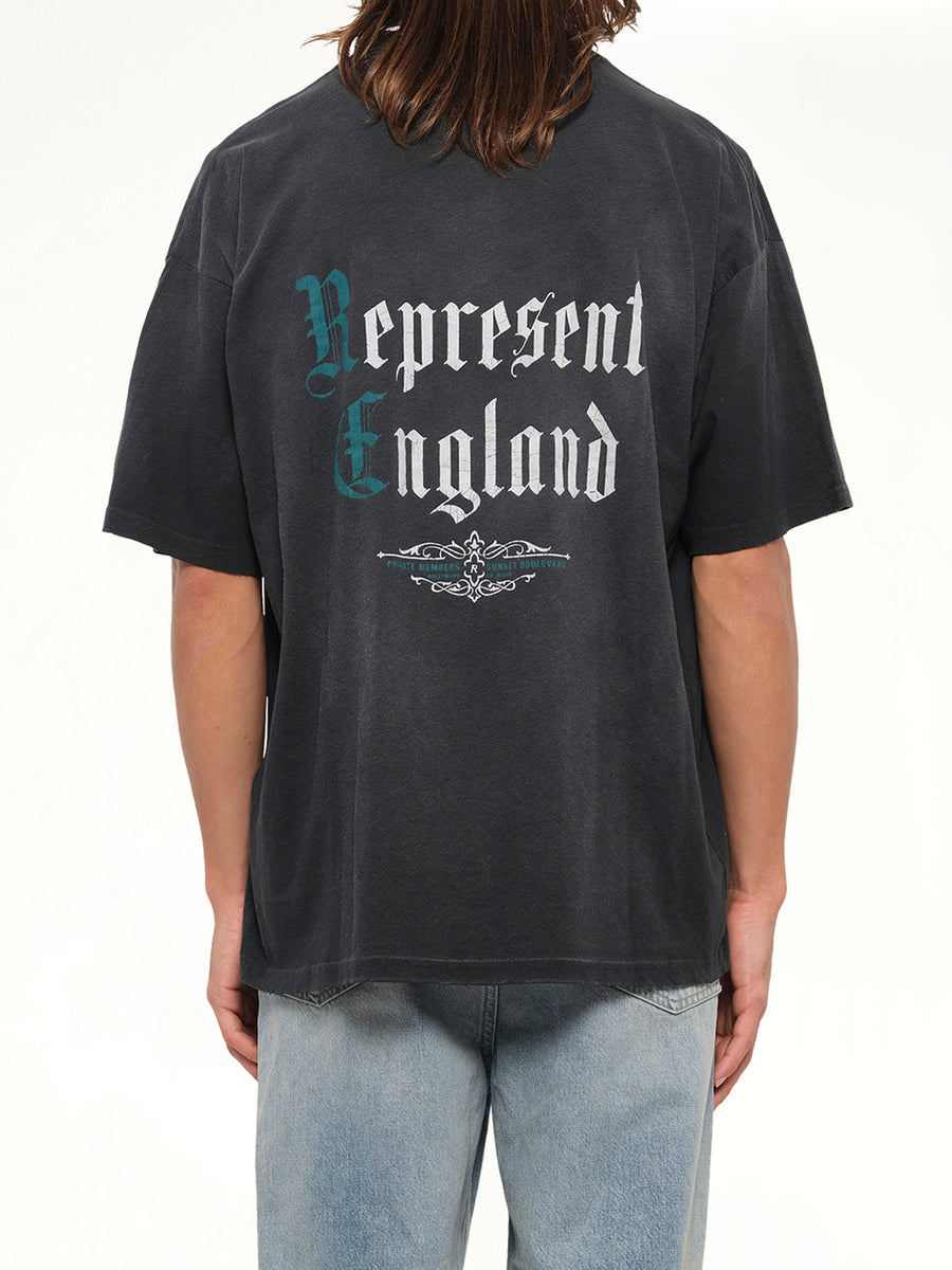 Private Members T-Shirt in Stained Black