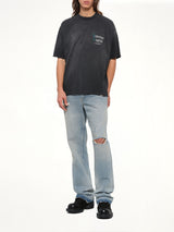 Private Members T-Shirt in Stained Black