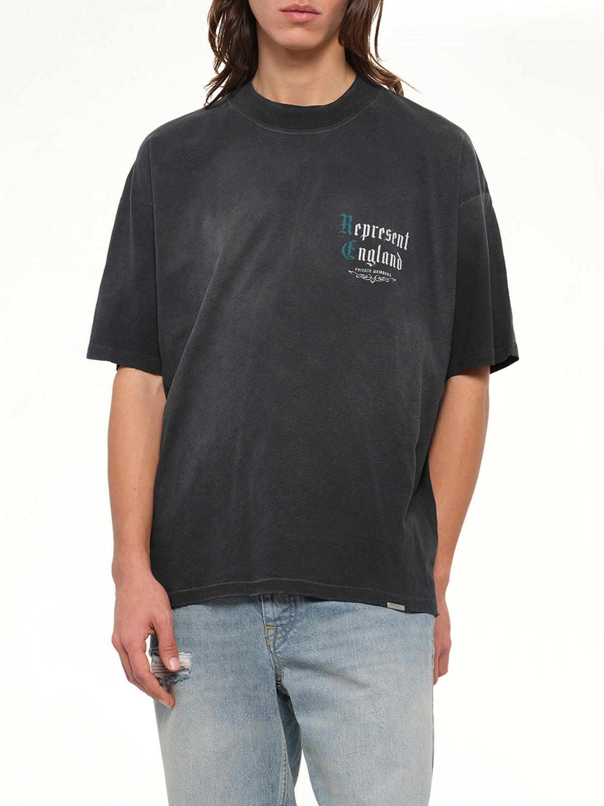 Private Members T-Shirt in Stained Black