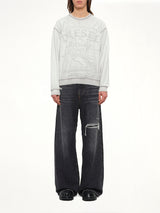 S-ARON-RAW Sweatshirt in White