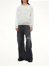 S-ARON-RAW Sweatshirt in White