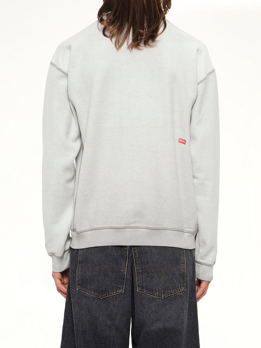 S-ARON-RAW Sweatshirt in White