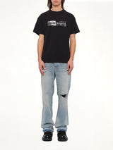 Stamp Logo Regular T-Shirt in Black/Off White