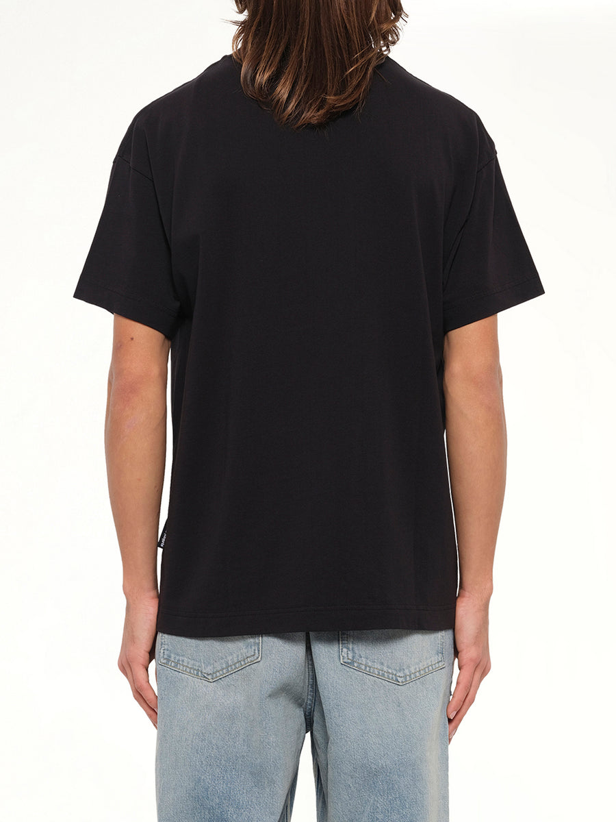 Stamp Logo Regular T-Shirt in Black/Off White