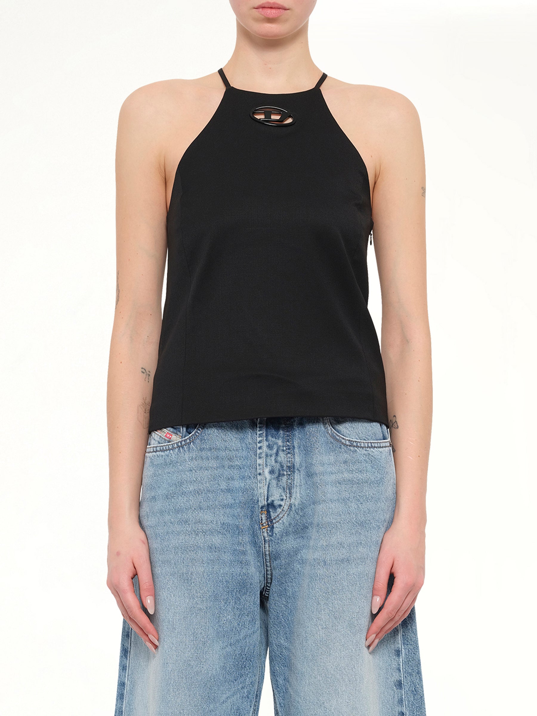 T-ELMA Tank Top in Black