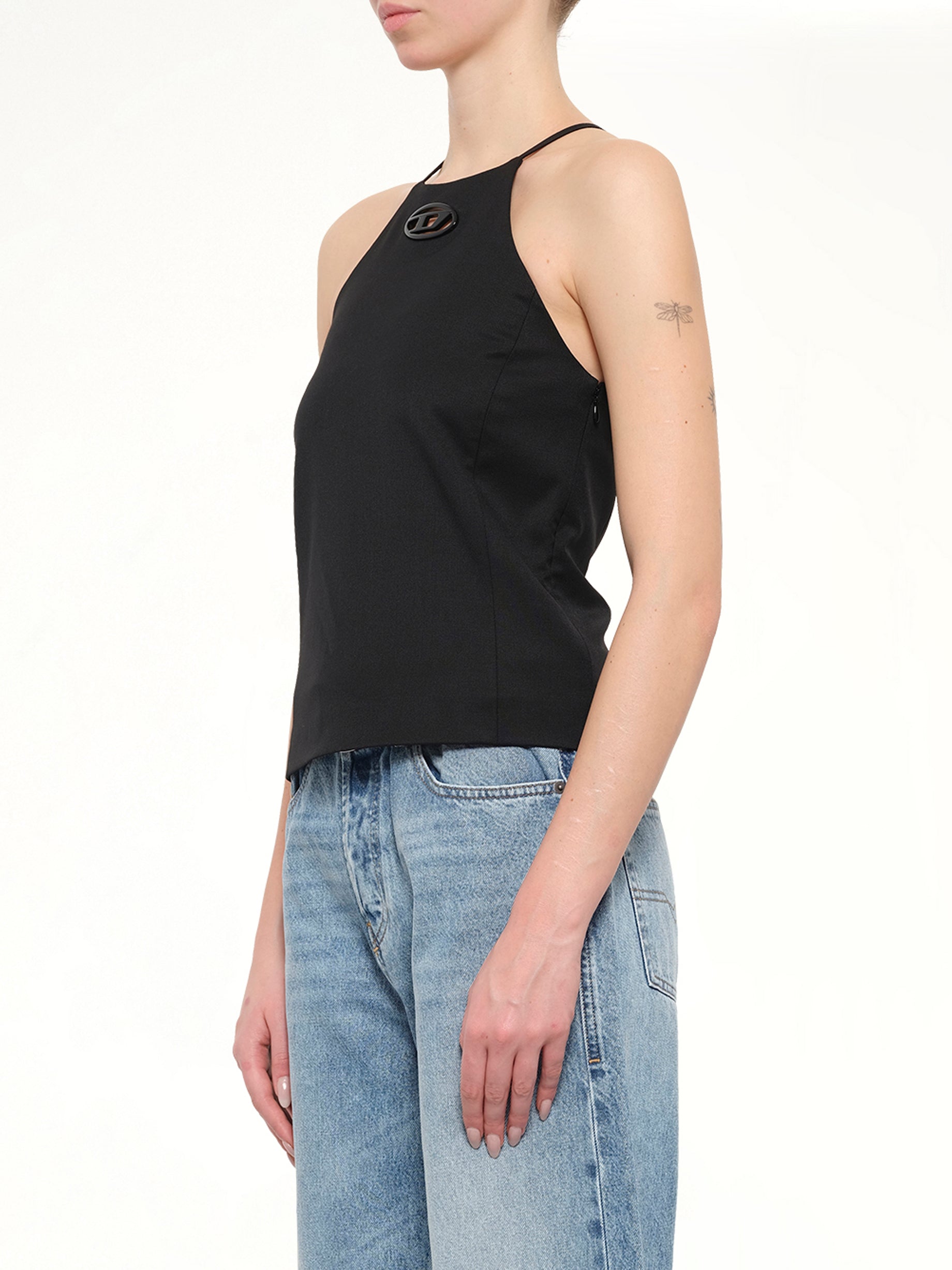 T-ELMA Tank Top in Black