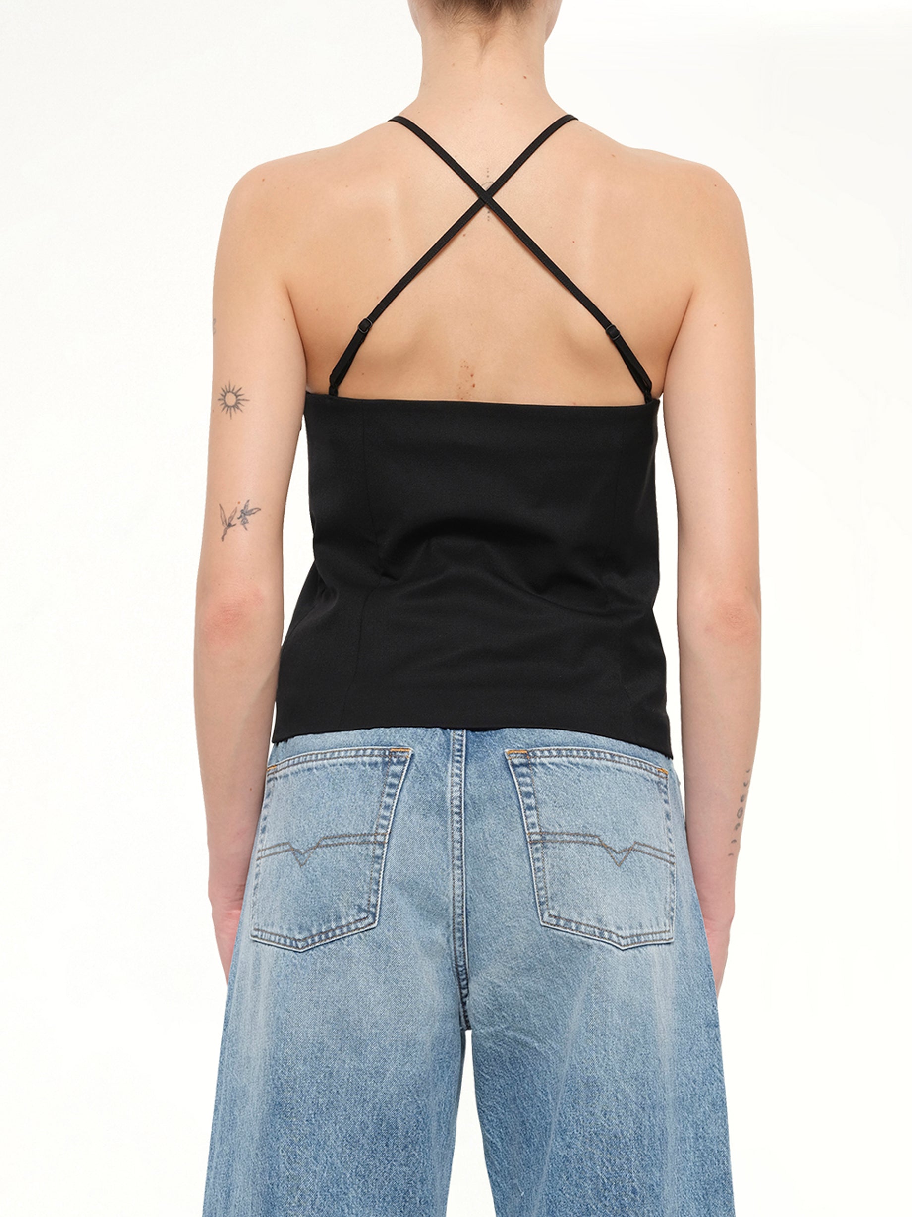 T-ELMA Tank Top in Black