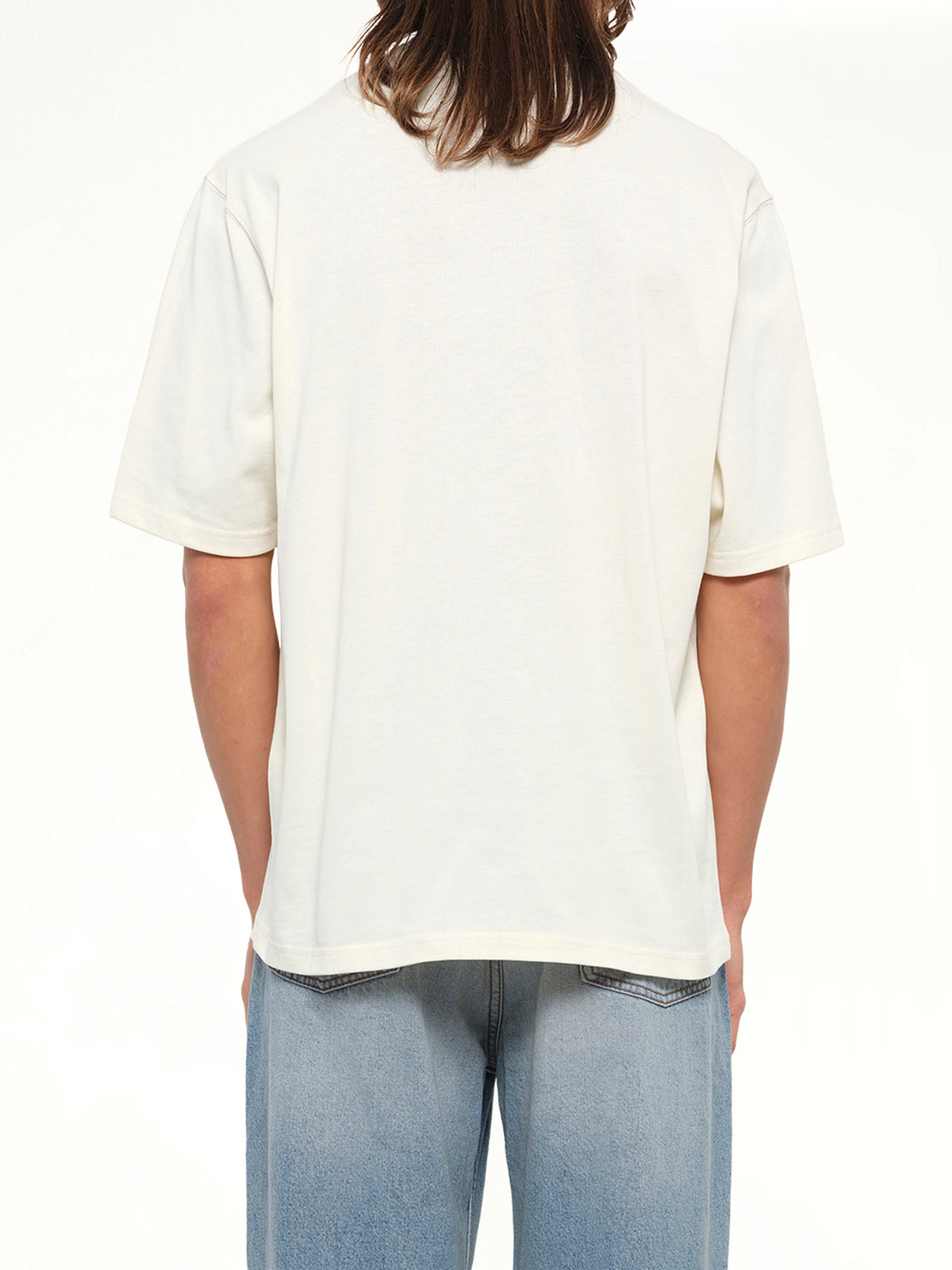 Tonal Embossed Big Ami De Coeur T-Shirt in White