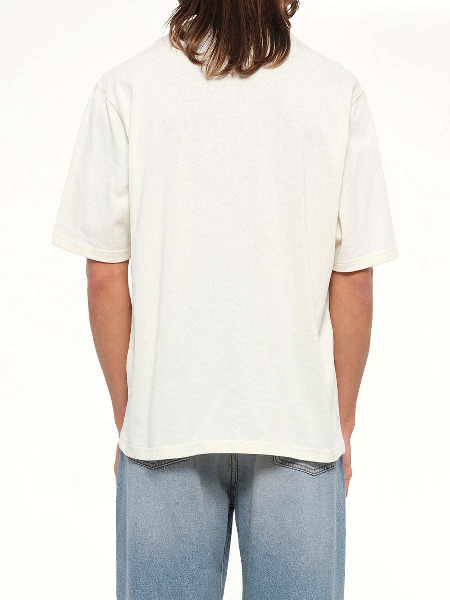 Tonal Embossed Big Ami De Coeur T-Shirt in White